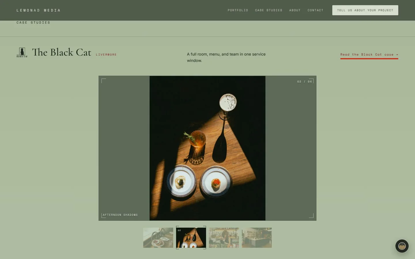 Lemonad Media: case study · the black cat, every frame