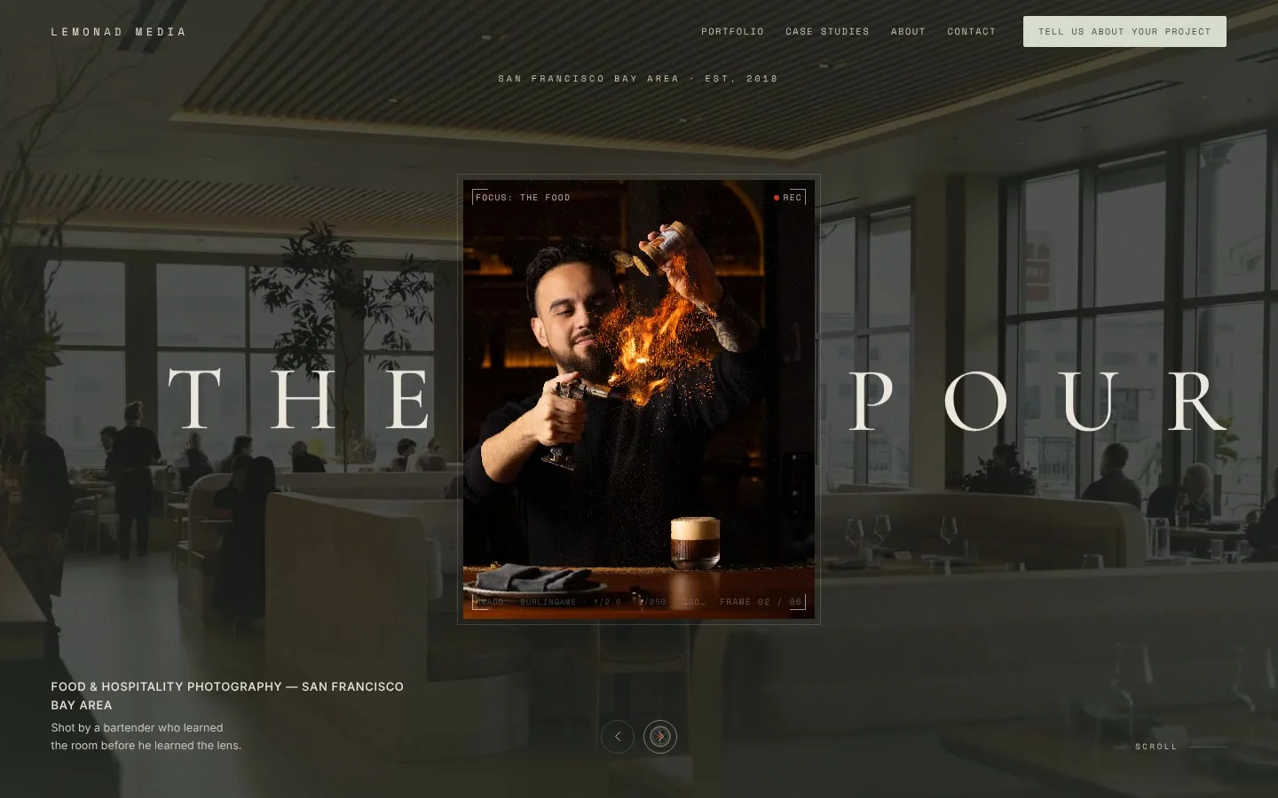 Lemonad Media: the homepage hero in motion