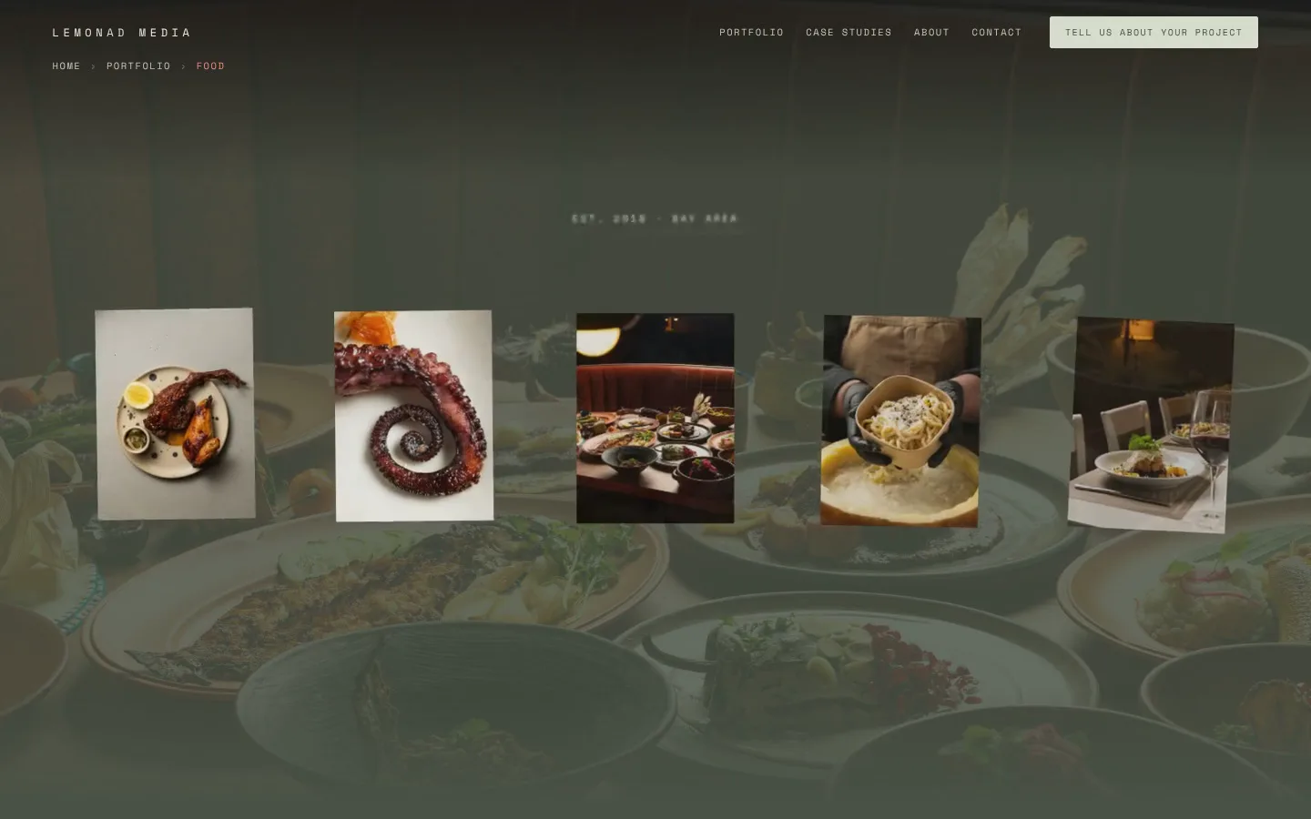 Lemonad Media: a service page · images loading in, then the scroll
