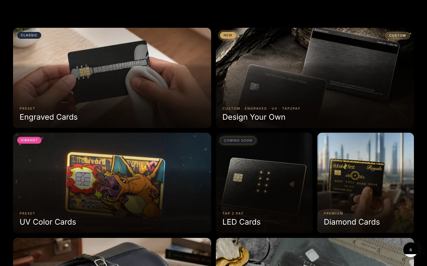 Lion Card: the collections grid