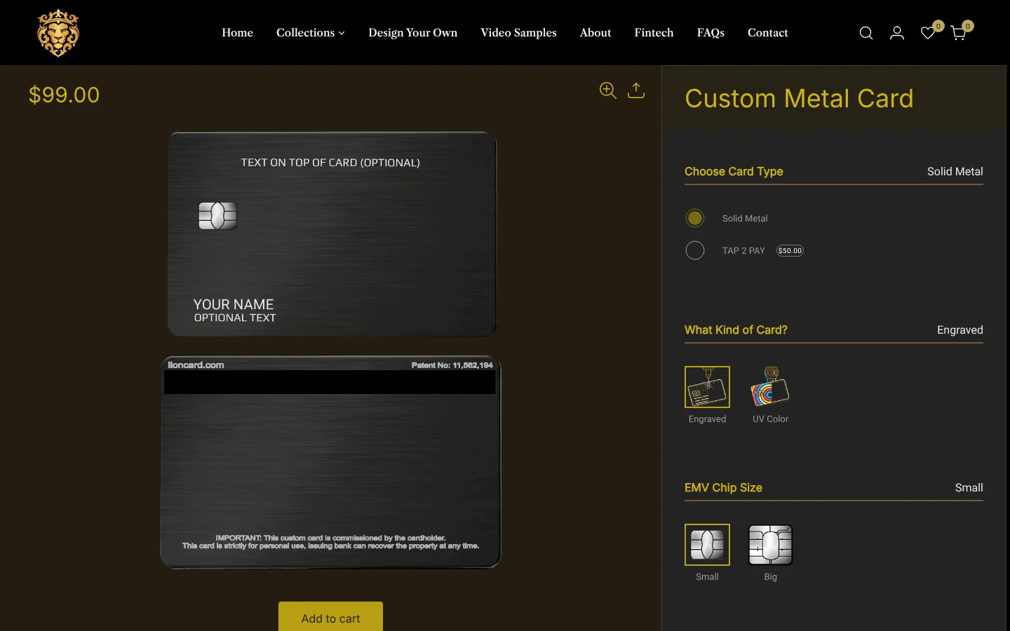 Lion Card: design your own · the kickflip card builder